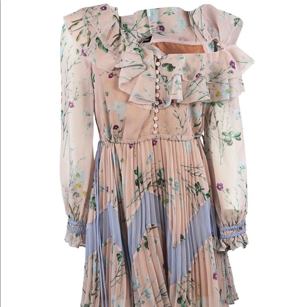 Self-Portrait Off The Shoulder Floral Print Dress
